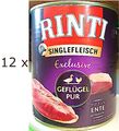 (EUR 5,85 / kg)    Rinti Singlefleisch Exklusive Geflügel pur: 12 Dosen x 800 g