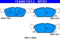 Bremsbelagsatz Scheibenbremse ATE 13.0460-7321.2 für FORD GALAXY MAX EDGE CJ WA6