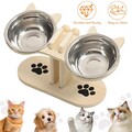 Katzennäpfe Erhöhte Futternäpfe Doppelnapf Hundenapf Verstellbarer Napfständer