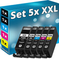 Druckfuxx 5x DRUCKER PATRONEN für CANON PIXMA IP4850 IP4950 IX6550 MG5150 MG5250
