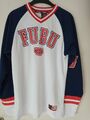FUBU COLLEGE HOCKEY JERSEY - WHITE/NAVY/RED EU S