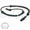 DELPHI ABS Sensor Raddrehzahl SS20572 für OPEL VIVARO X83 Bus DTI A07 CDTI