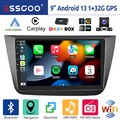 DAB+ 32G Android 13 Autoradio Für Seat Altea 2004-15 Carplay GPS Navi BT RDS Kam