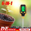 6-in-1 Bodenmessgerät PH Wert Bodentester Lichtmesser Erde Feuchtigkeit Gerät