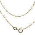 925 Sterling Silber 14 Karat gelb vergoldet Panzerkette 1,4 mm Silberkette Kette