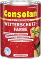 Consolan Wetterschutz-Farbe 2,5 L anthrazitgrau Wetterschutzfarbe deckend außen