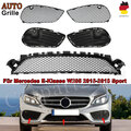 Gitter Set Stoßstange Schwarz für Mercedes W205 Sport Line 15-18 Wabengrill Nue