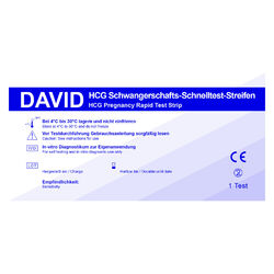 20 x David Schwangerschaftstest Streifen 10 miu/ml HCG pregnancy test