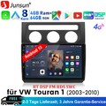 10,1" DAB+ 4+64GB Android AutoRadio für VW Touran 1T1 1T2 2003-2010 GPS Navi SWC