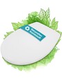 Toilettendeckel nachhaltig WC-Sitz Absenkautomatik Rezyklat Abnehmbar Weiß