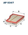FILTRON Luftfilter AP 034/7 für MERCEDES-BENZ