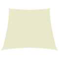 Sonnensegel Oxford-Gewebe Trapezförmig 3/5x4 m Cremeweiß