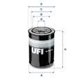 UFI 23.244.00 Ölfilter Anschraubfilter für FORD MAVERICK (UDS, UNS)