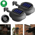 Solar Dachrinnenleuchte Lampe LED Garten Gartenhof Wandleuchte Außen Zaunleuchte