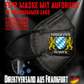 FFP2 Atemschutzmaske Mundschutz Mundmaske schwarz CE 1463 Königreich Bayern
