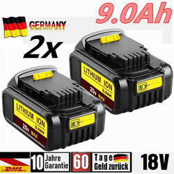 2x 5 Ah Für Original DeWalt Akku 18 V XR Li-Ion DCB182 DCB184 DCB200 DCB115 205 