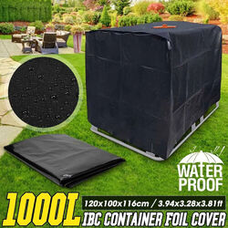 IBC Container Abdeckung UV-Schutz Frostschutz Hülle Haube Regenwassertank 1000L!
