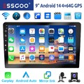 Doppel 2DIN Android 14 4+64G Carplay Autoradio GPS Navi RDS Bluetooth MIK Kamera