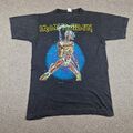 Vintage Iron Maiden Shirt Herren Medium schwarz Some Where On Tour Rock Band T-Shirt 80er Jahre