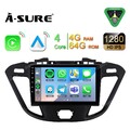 4+64G Android 15 CarPlay Autoradio Für Ford Transit Custom 2012-2021 GPS SAT NAV