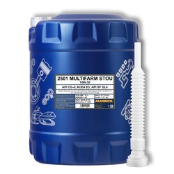 10L Mannol Motoröl Multifarm STOU 10W-30 API CG-4 Landmaschinen Öl + Schlauch