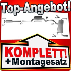 Auspuff für FORD KUGA II 1.5 1.6 EcoBoost +Vorschalldämpfer mit Montagesatz