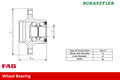 FAG (713 6109 60) Radlagersatz für AUDI SEAT SKODA VW