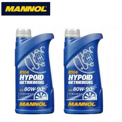 2x 1L SAE 80W90 GL4/GL5 LS HYPOID Getriebeöl für PKW LKW NKW BUS TRAKTOR MN81061