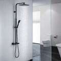 Regendusche mit Thermostat Duschsystem Duscharmatur Duschset Handbrause Massage 