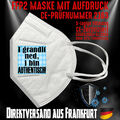 FFP2 Maske Atemschutzmaske Mundschutz CE 2163 I grandlt ned, i bin authentisch
