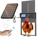 Automatische Hühnerklappe Solar Hühnertür Hühnerstalltür mit Lichtsensor&Timer