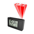 Mini Funk-Projektionswecker Reisewecker 2 Alarme Datum Temperatur Funkwecker