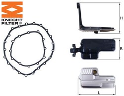 KNECHT HX192D Hydraulikfilter für Automatikgetriebe Hydraulikfilter für Audi 