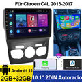 Für Citroen C4 2 2013-2017 2G+32G Android 11 Autoradio GPS Navi Autoplay WIFI FM