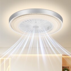 Moderne Smart-LED-Deckenleuchte Fan Deckenventilator Mit Lüfter Beleuchtung 80W 