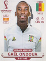 Panini Sticker Fußball WM 2022 Update: Gael Ondoua Cameroun Bild Qatar NEU