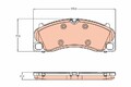 TRW Bremsbelagsatz, Scheibenbremse GDB1952 für PORSCHE