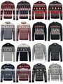 Weihnachtspullover Herren Nordic Fair Isle Style Neuheit Strick Weihnachtspullover Oberteil