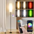 RGB LED Steh Lampe Leseleuchte Dimmbar Fernbedienung Wohnzimmer Standleuchte