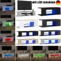 TV Lowboard TV Schrank mit LED Beleuchtung Fernsehtisch Unterschrank Hifi Stand