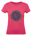 Damen T-Shirt - Yoga Shirt - Mandala OM - Yogi TShirt für Frauen - Sport Shirt