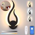 LED Wandlampe mit Fernbedienung,Wand Lampe  Wandleuchte Dimmbar für Wohnzimmer