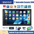 7" DAB+ Doppel 2Din Autoradio Bluetooth Carplay Androud Auto GPS NAVI MIK Kamera