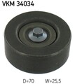 SKF Umlenk-/Führungsrolle Keilrippenriemen VKM 34034 für FORD FIESTA KA PUMA 25