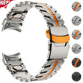 Luxus Edelstahl Metall Armband Für Samsung Galaxy Watch FE 7 6 5 4 40/44/43/47mm