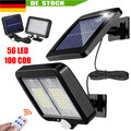 LED Solarleuchte Solarlampe Außen Fluter Sensor Strahler Mit Bewegungsmelder