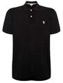 NEU U.S. Polo assn  King Polo Poloshirt Herren Kurzarm Herren schwarz