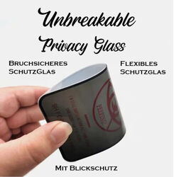 2x Privacy Handy PET Keramik Flexibel Displayfolie Schutzglas Blickschutz MattBLITZVERSAND✅TOP-VERKÄUFER✅DEUTSCHER HÄNDLER