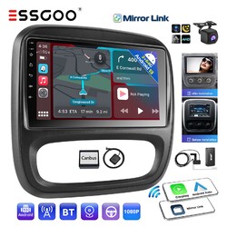 Android 13 64G DAB+ Autoradio Carplay GPS NAV CAM Für Opel Vivaro B/Nissan NV300