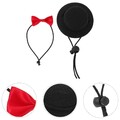 1 Satz einstellbarer kleiner Haustier-Bowtie-täglicher Bunny-Hut-